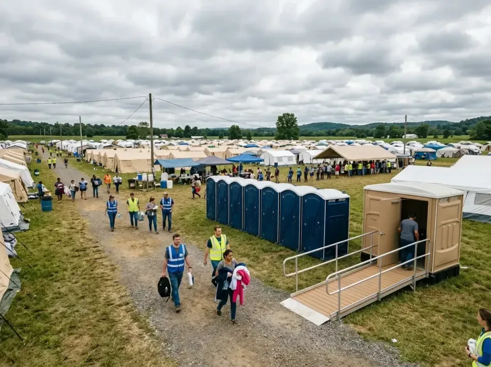 disaster-relief-camp-restrooms-010 — frequently asked questions, Dumpster & Portable Bathrooms Rental in Leisure Village Wes…